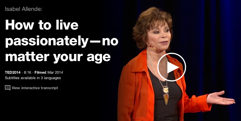 Isabel Allende How To Live Passionately